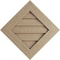 Ekena Millwork Timberthane Rough Cedar Diamond Faux Wood Non-Functional Gable Vent, Primed Tan, 33"W x 33"H GVURDI33X33DRCPR - alternate 1